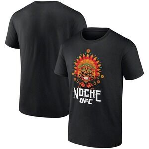 Fanatics UFC T-Shirt Noche Skull Graphic Tee‎ Black Short Sleeve Small NWOT